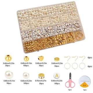 Cuentas de semillas de vidrio dorado