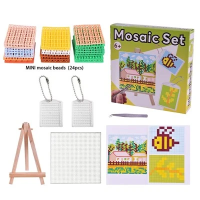 Conjunto de arte de mosaico de píxeles